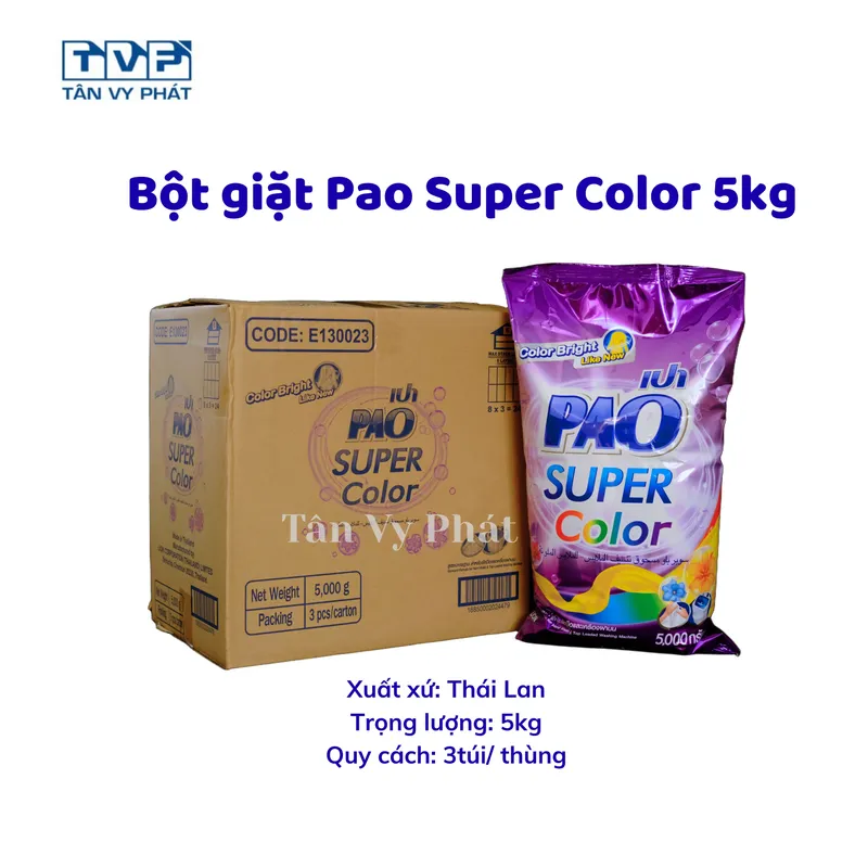 Bột giặt Pao Super Color 5kg