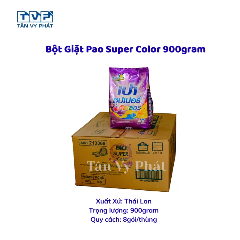 Bột Giặt Pao Super Color 900gram