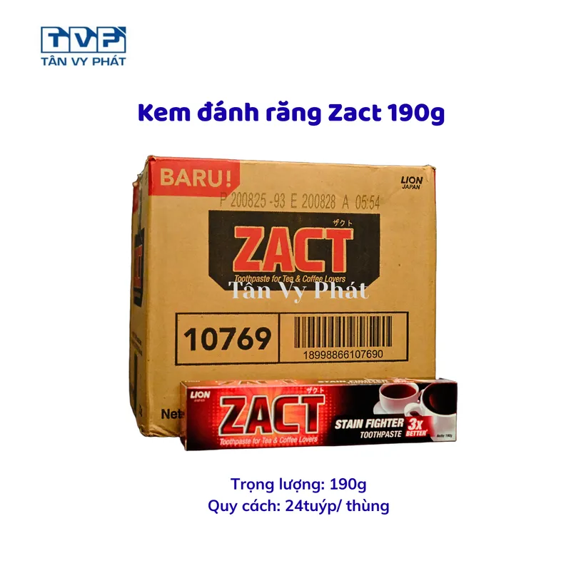 Kem đánh răng Zact 190g