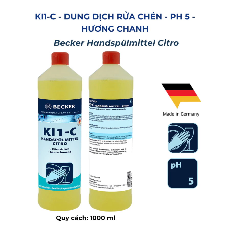 Dung dịch rửa chén KI1-C